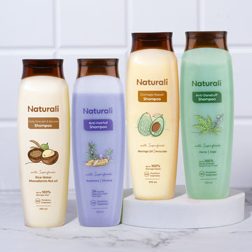 Naturali Family Pack - Pack of 4 Shampoos