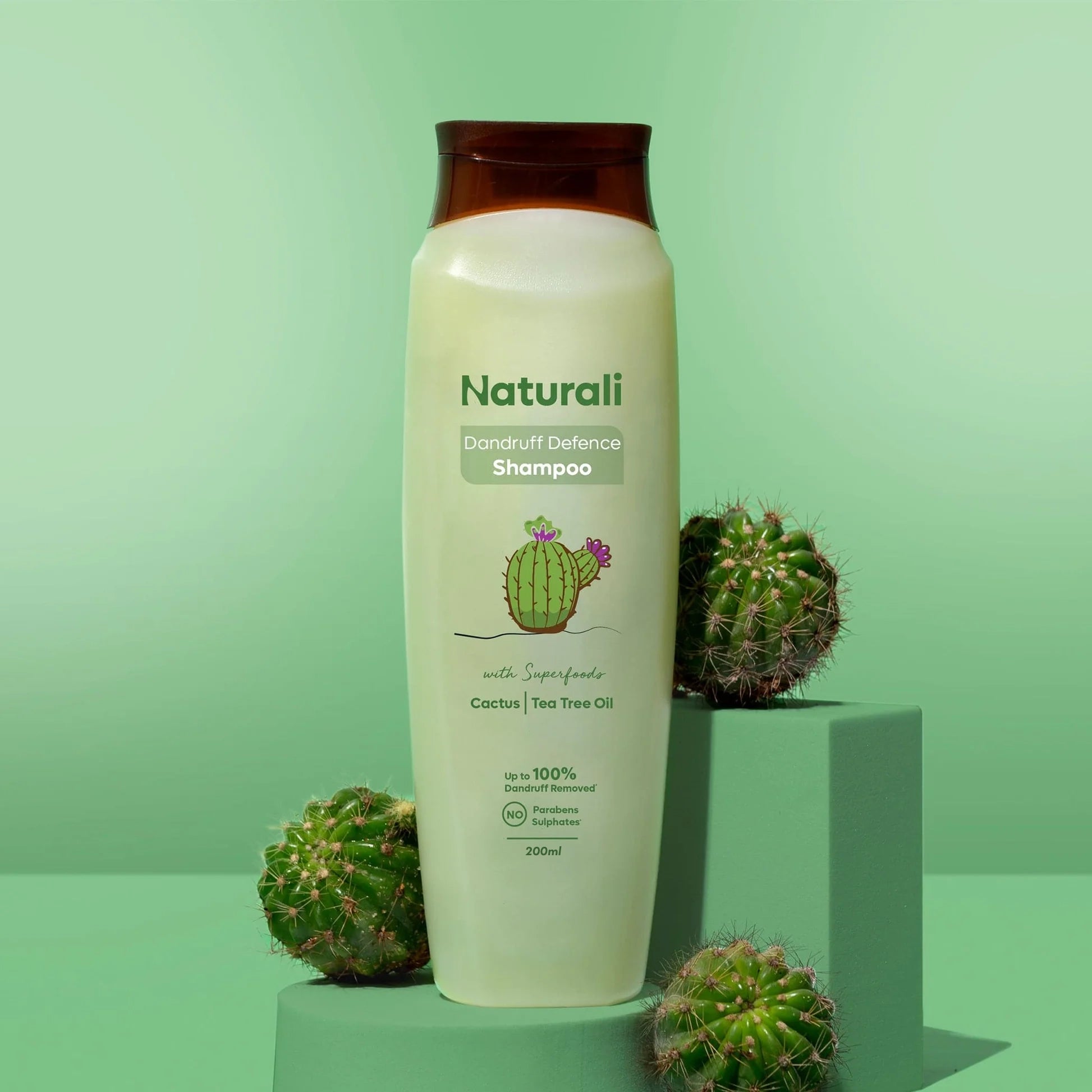Dandruff Defence Shampoo with Cactus and Tea Tree Oil