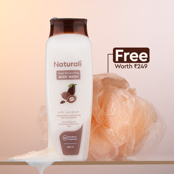 Naturali Shower Essentials - Deep Moisturising Body Wash + Loofah