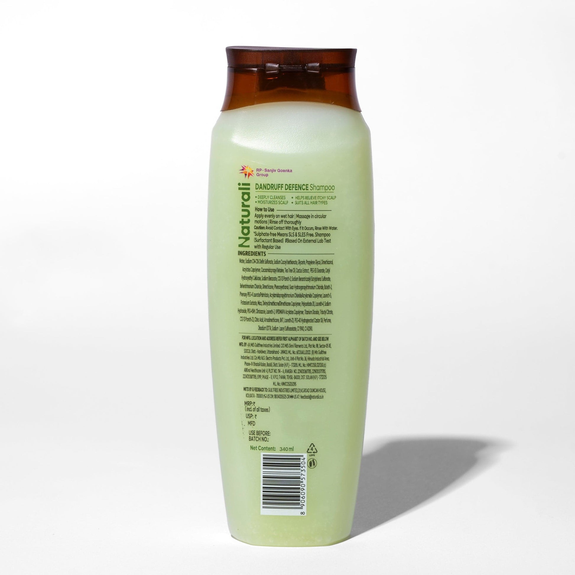 Naturali Dandruff Shampoo with Cactus and Tea Tree Oil