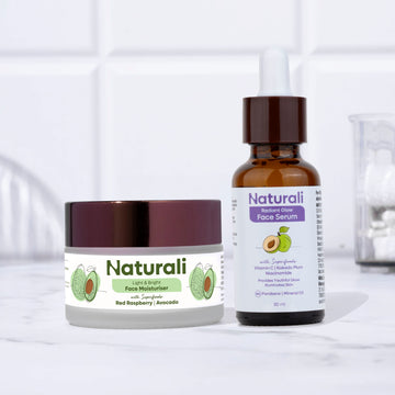 Naturali Everyday Glow Combo - Radiant Glow Serum + Light & Bright Moisturiser