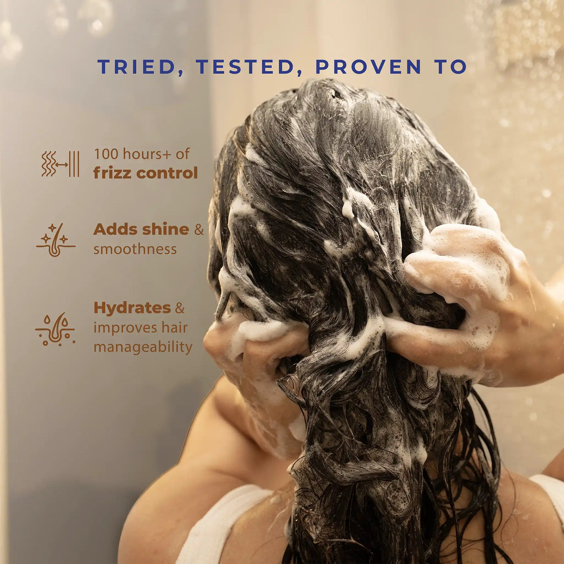 Anti Frizz Shampoo with Argan Oil, Quinoa & Hyaluronic Acid