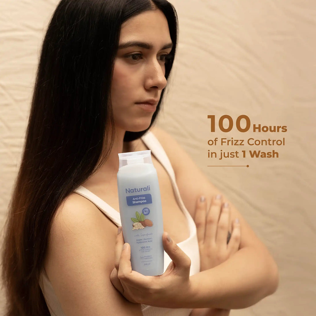 Anti Frizz Shampoo with Argan Oil, Quinoa & Hyaluronic Acid