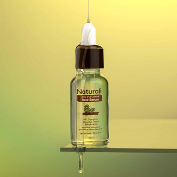 Naturali Acne & Oil Control Face Serum With Willow Bark, Neem & Salicylic Acid