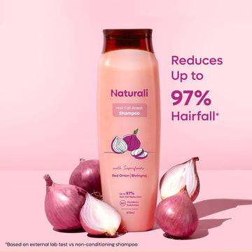 Naturali Hair Fall Arrest Shampoo with Onion and Bhringraj