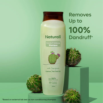 Naturali Dandruff Defence Shampoo with Cactus and Tea Tree Oil