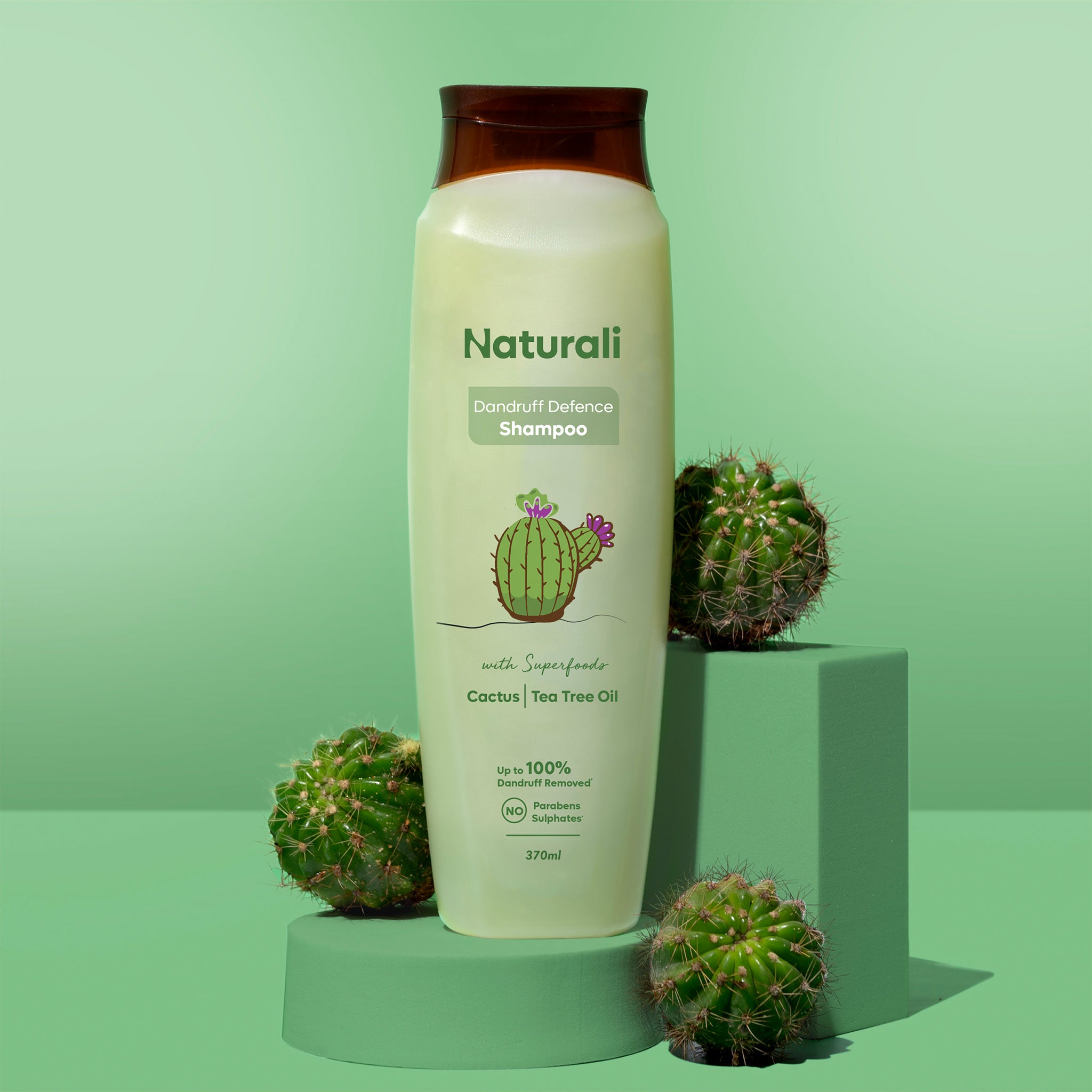 Naturali Dandruff Defence Shampoo with Cactus and Tea Tree Oil