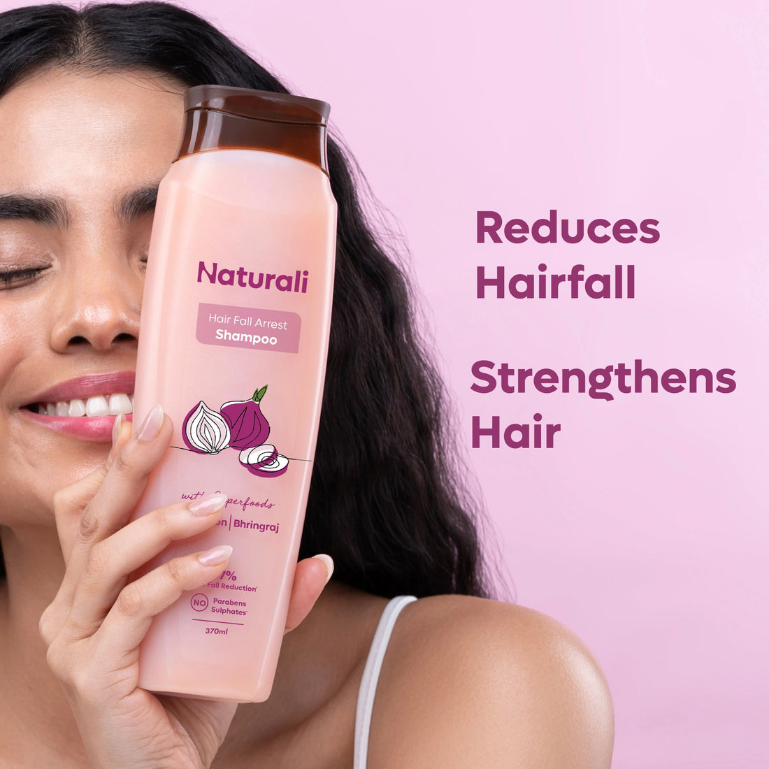 Naturali Hair Fall Arrest Shampoo with Onion and Bhringraj