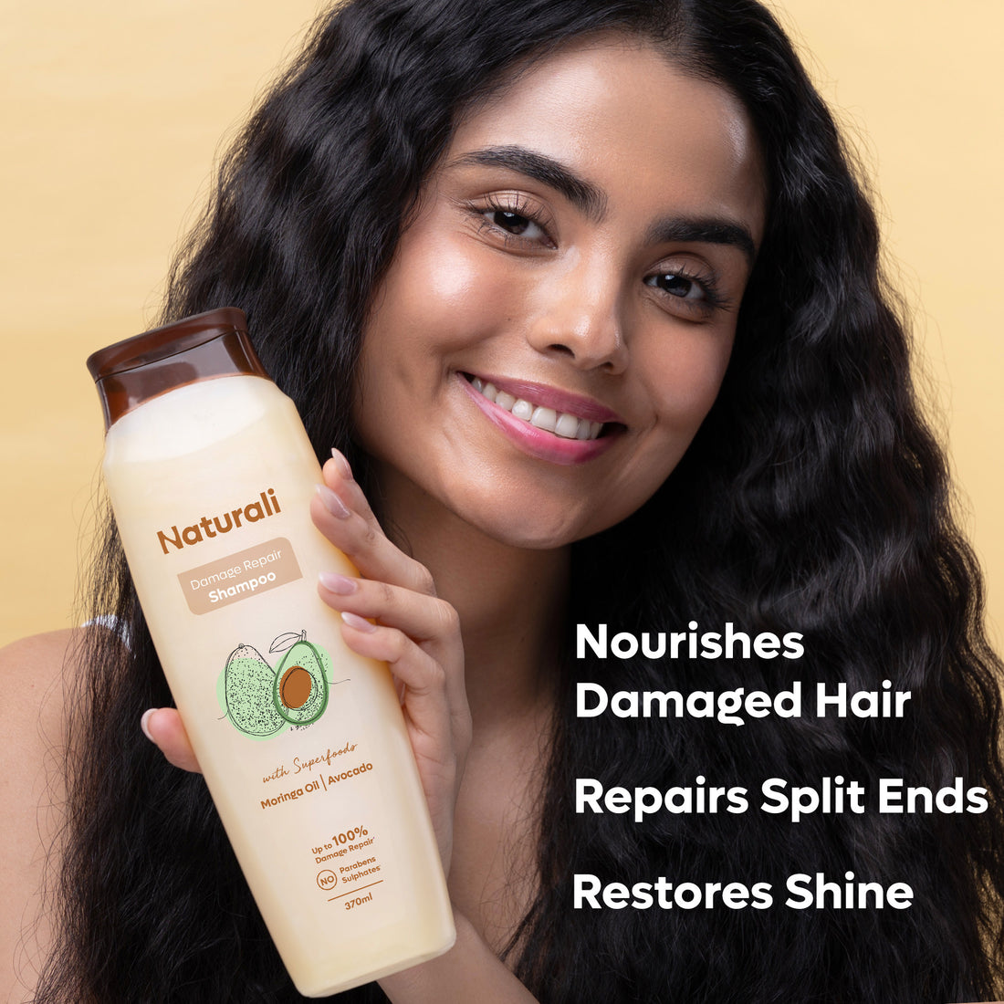 Naturali Damage Repair Shampoo with Avocado and Moringa Oil