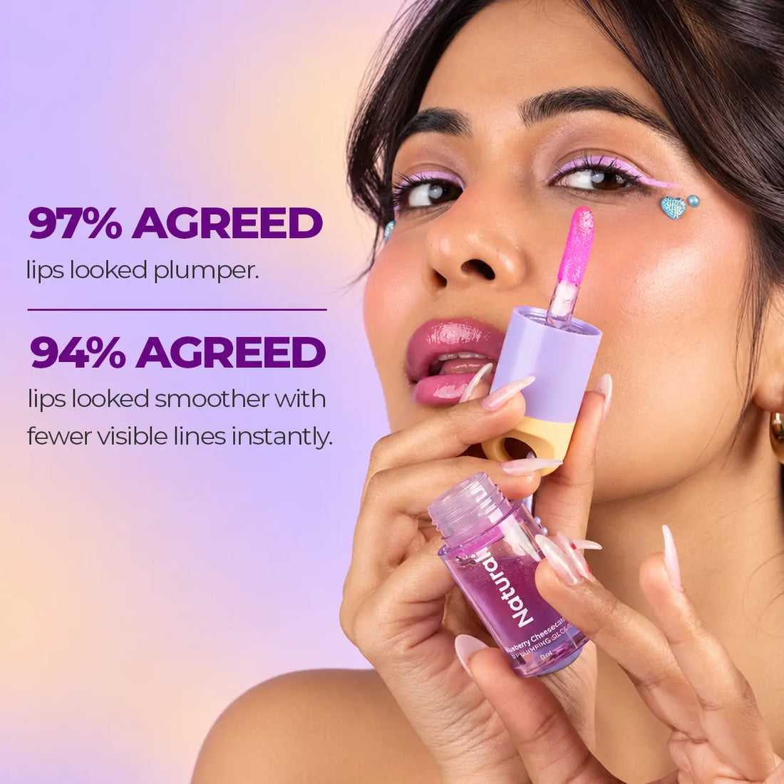 Naturali Blueberry Cheesecake Lip Plumping Gloss