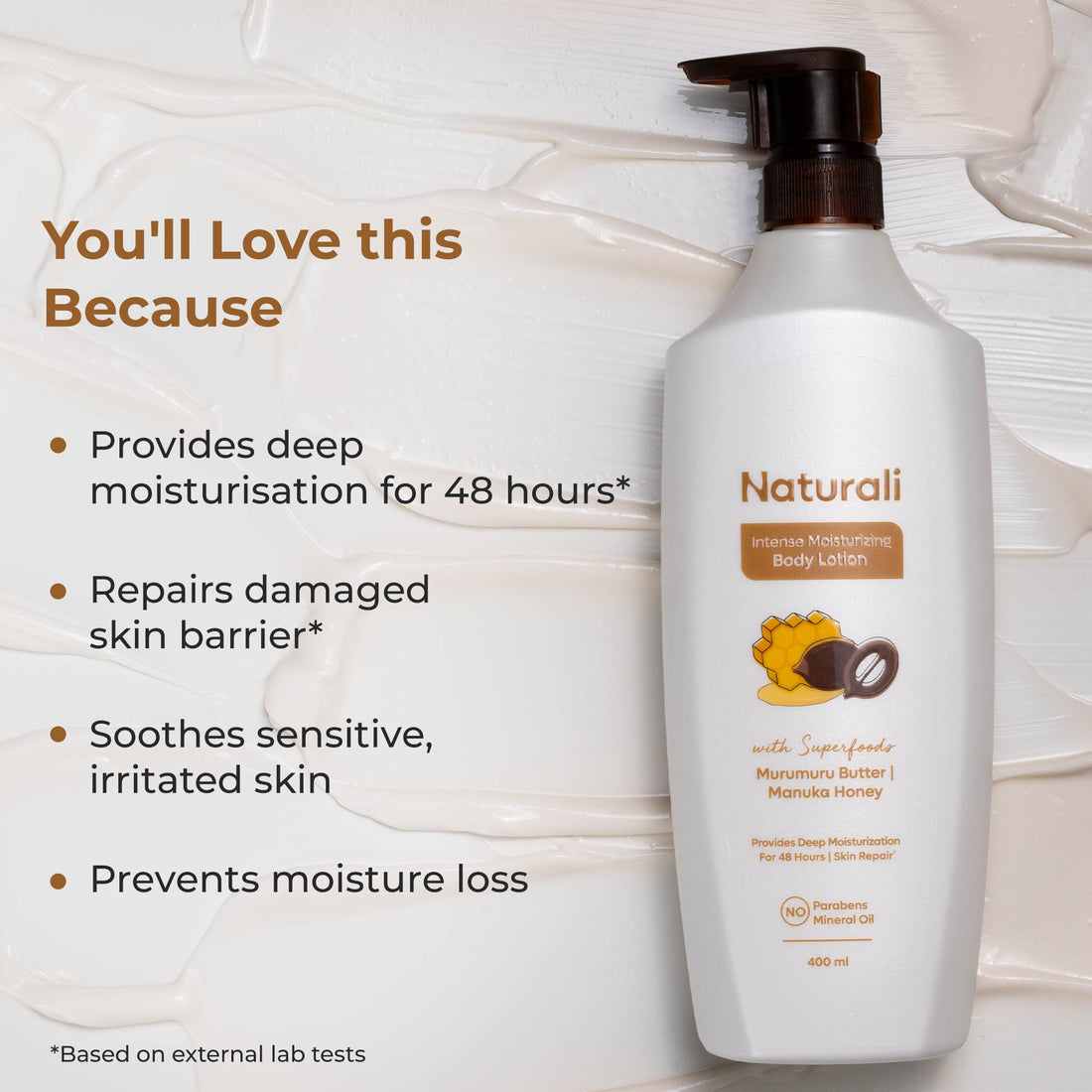 Naturali Intense Moisturizing Body Lotion With Murumuru Butter & Manuka Honey