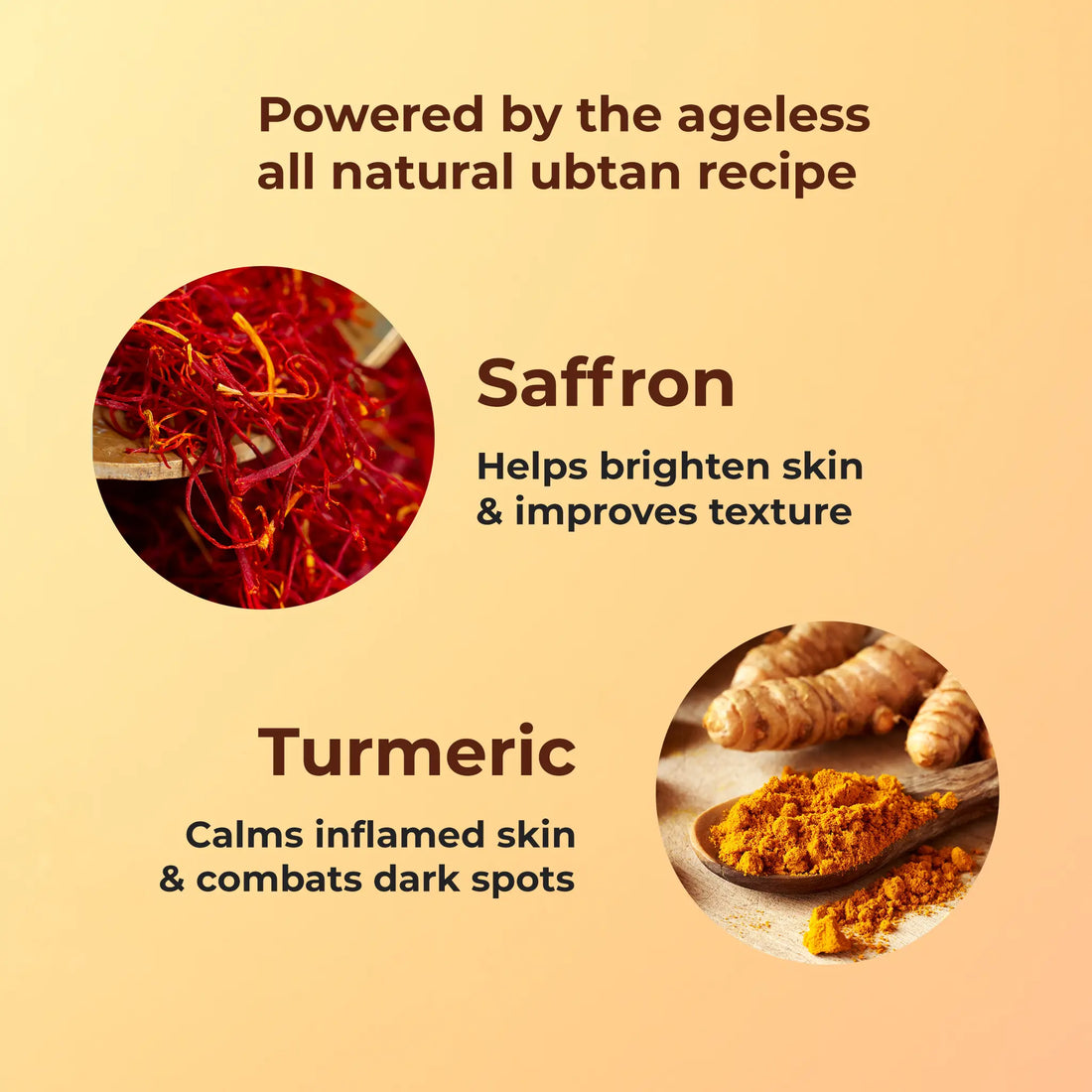 Naturali Ubtan Brightening Body Scrub With Saffron, Turmeric, Sandalwood Oil & Chickpeas
