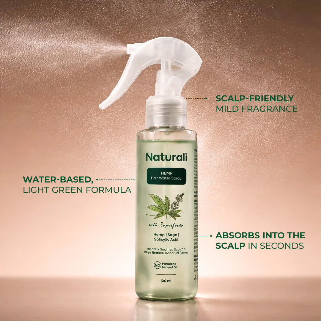 Anti Dandruff Hair Spray with Hemp, Sage & Salicylic Acid