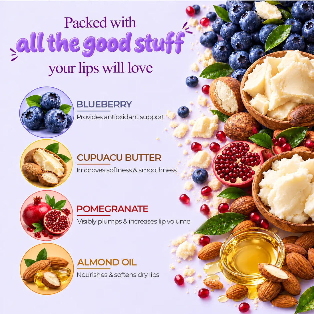 Naturali Blueberry Cheesecake Lip Plumping Gloss