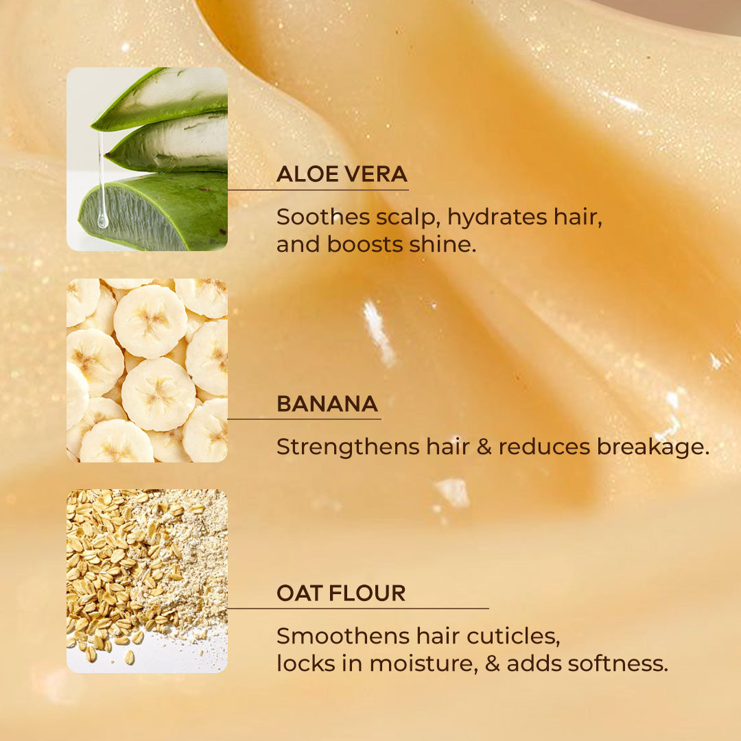 Hydrating Co-Wash with Aloe Vera, Banana & Oat Flour