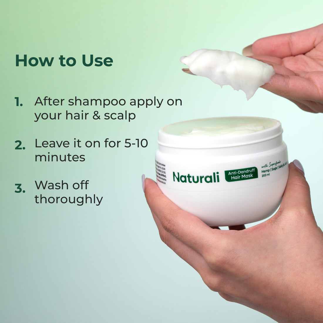 Naturali Hemp Nourishment Combo - Anti-Dandruff Shampoo + Anti-Dandruff Hair Mask