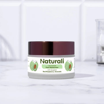 Naturali Light & Bright Face Moisturiser with Red Raspberry and Avocado
