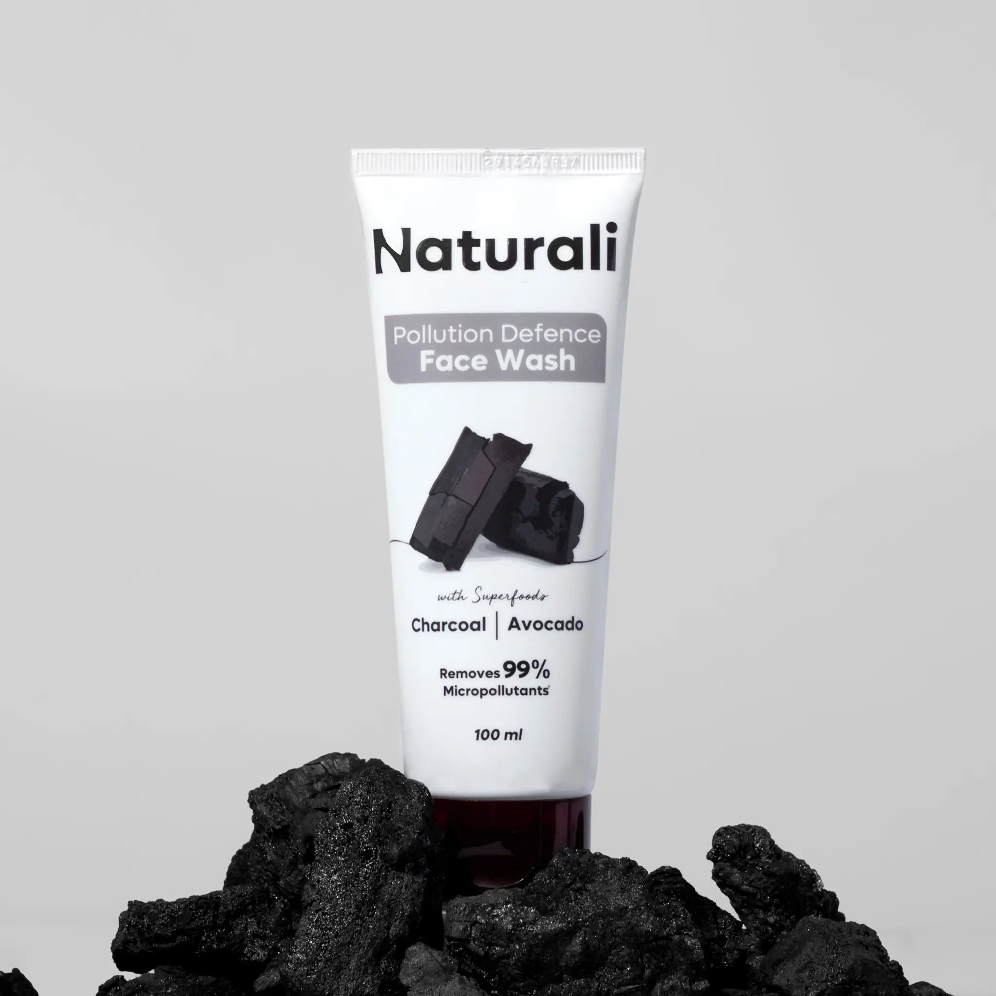 Naturali Pollution Defence Detox Facewash with Charcoal and Avocado