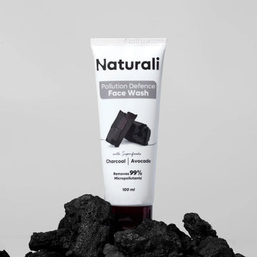 Naturali Pollution Defence Detox Facewash with Charcoal and Avocado