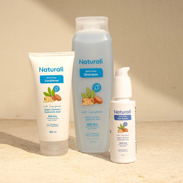 Naturali Anti-Frizz Shampoo + Conditioner + Hair Serum