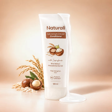 Daily Strength & Nourish Conditioner with Rice Water & Macadamia Nut Oil
