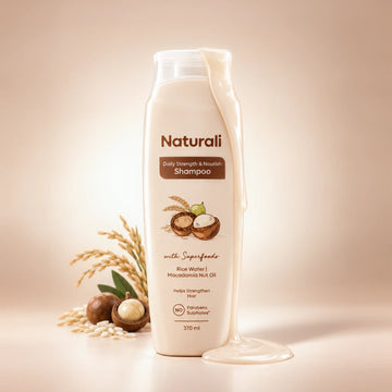 Daily Strength & Nourish Shampoo with Rice Water For Frizz Control & Shine