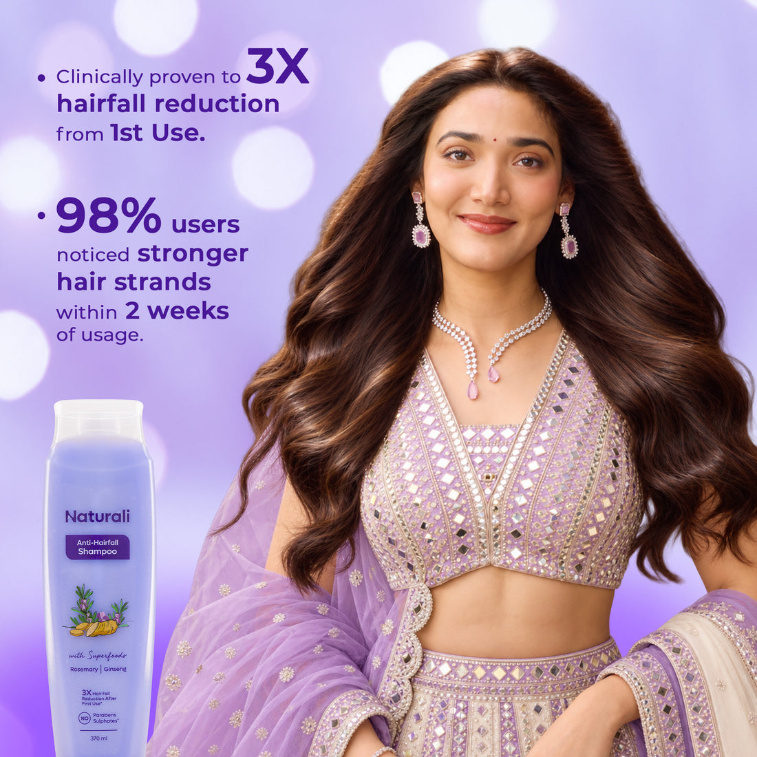 Anti Hairfall Shampoo with Rosemary, Korean Ginseng & Biotin