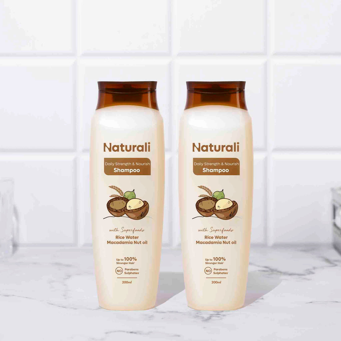 Naturali Daily Strength & Nourish Shampoo (Pack of 2)