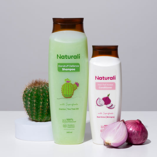 Naturali Dandruff Defence Shampoo + Hair Fall Arrest Conditioner