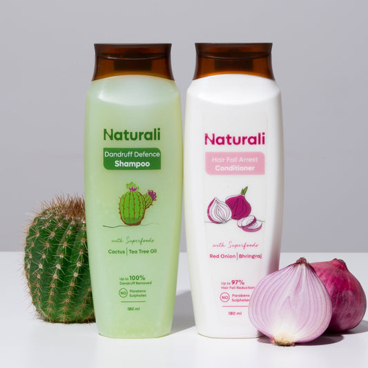 Naturali Dandruff Defence Shampoo + Hair Fall Arrest Conditioner
