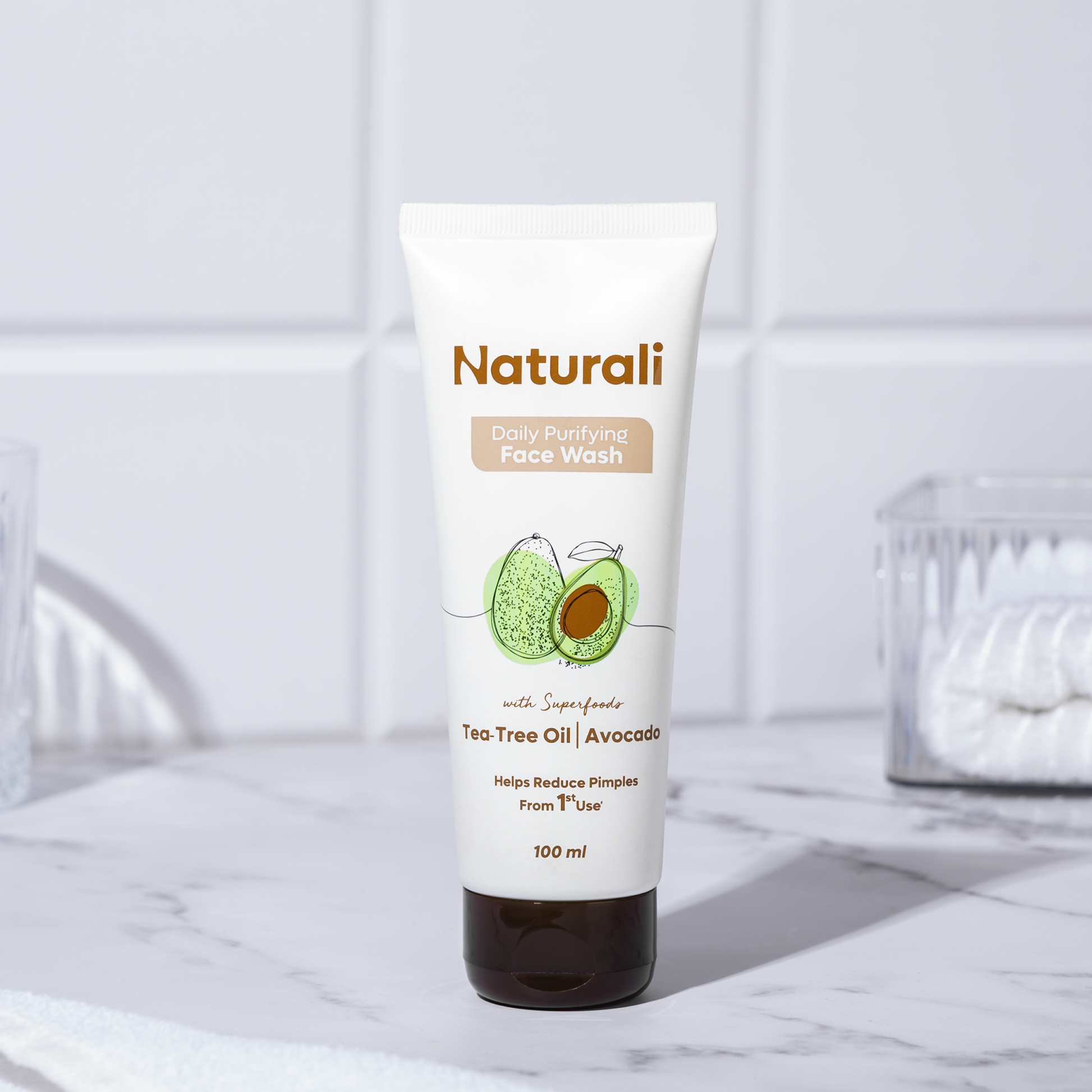 Daily Purifying Face Wash with Avocado and Tea Tree Oil
