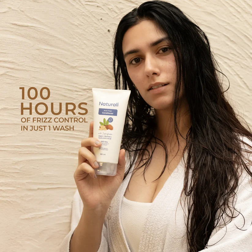 Naturali Anti-Hairfall Shampoo + Anti-Frizz Conditioner + Wooden Comb