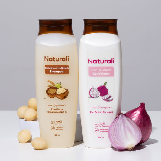 Naturali Daily Strength & Nourish Shampoo + Hair Fall Arrest Conditioner