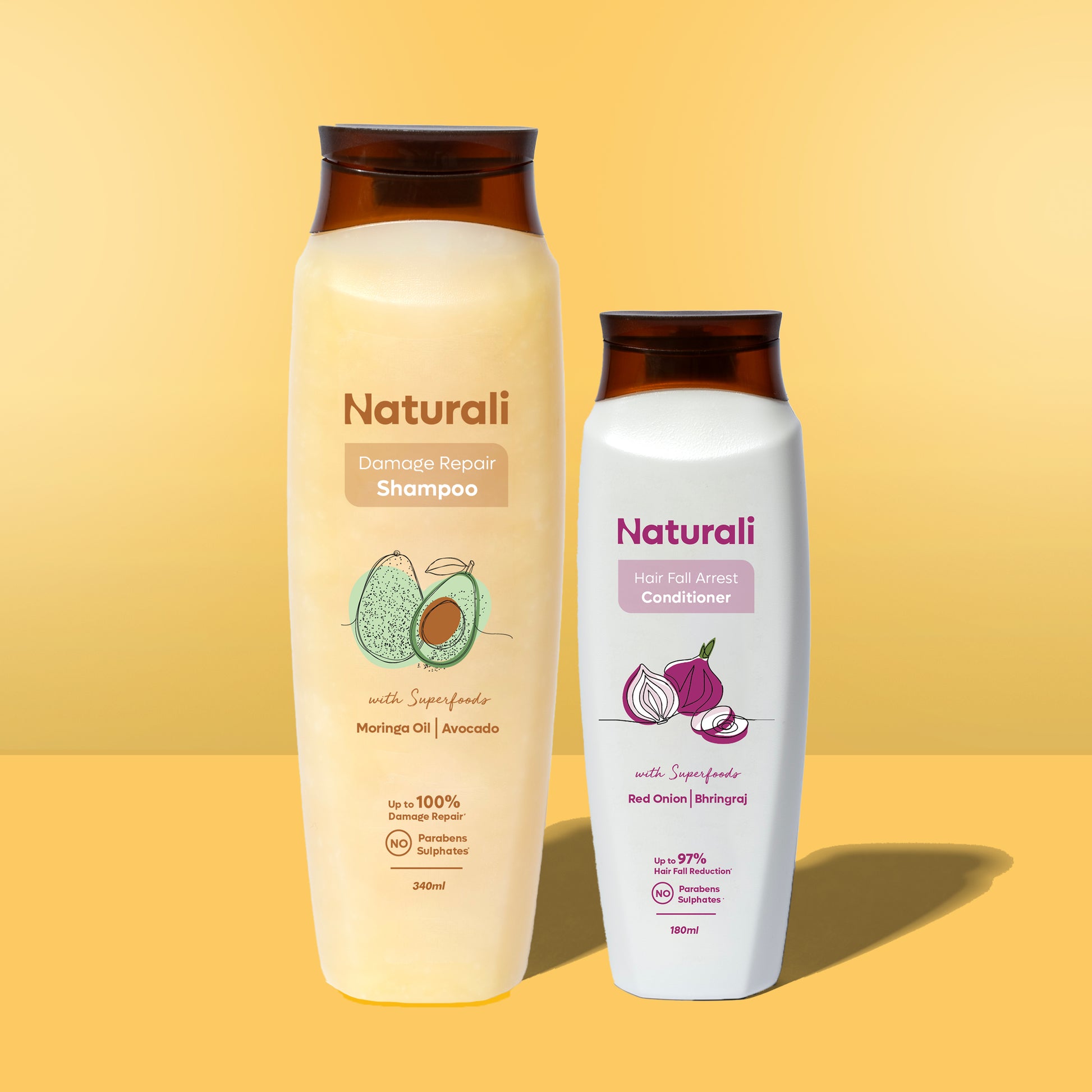 Naturali Damage Repair Shampoo + Hair Fall Arrest Conditioner