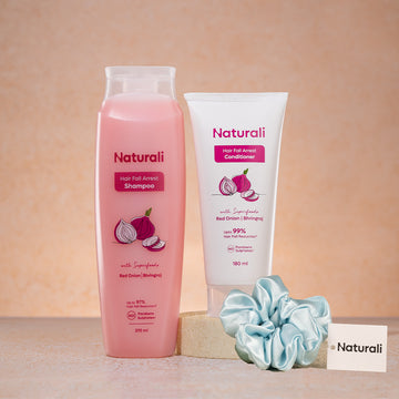 Naturali Hairfall Arrest Shampoo + Hairfall Arrest Conditioner + Scrunchie
