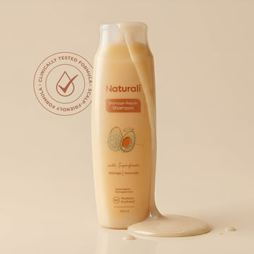 Naturali Damage Repair Shampoo for Split Ends & Breakage with Avocado