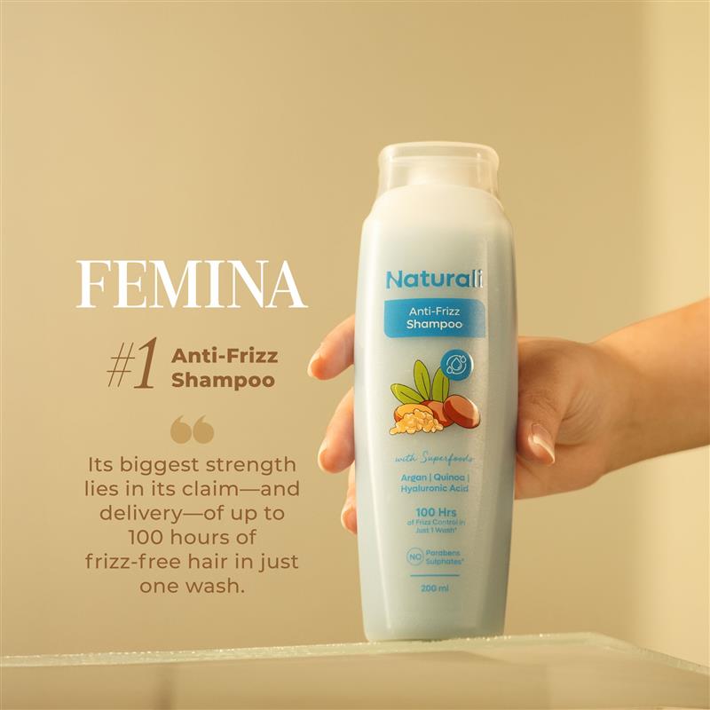 Naturali Anti-Frizz Shampoo with Argan Oil, Quinoa & Hyaluronic Acid