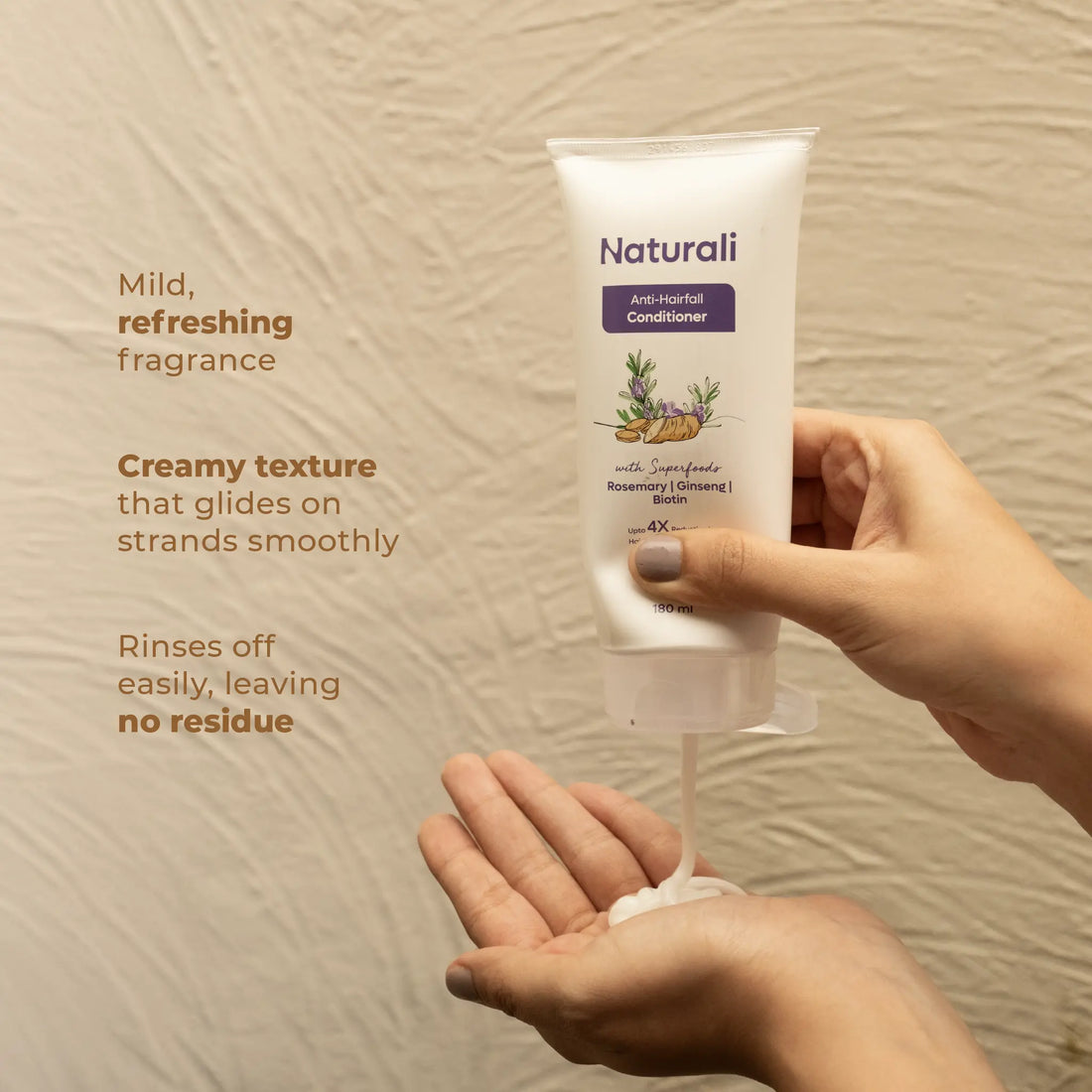 Naturali Anti-Hairfall Essentials  - Shampoo +  Conditioner + Wooden comb