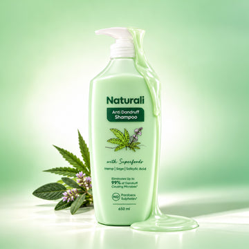 Anti Dandruff Shampoo with Hemp, Sage & Salicylic Acid 650ml