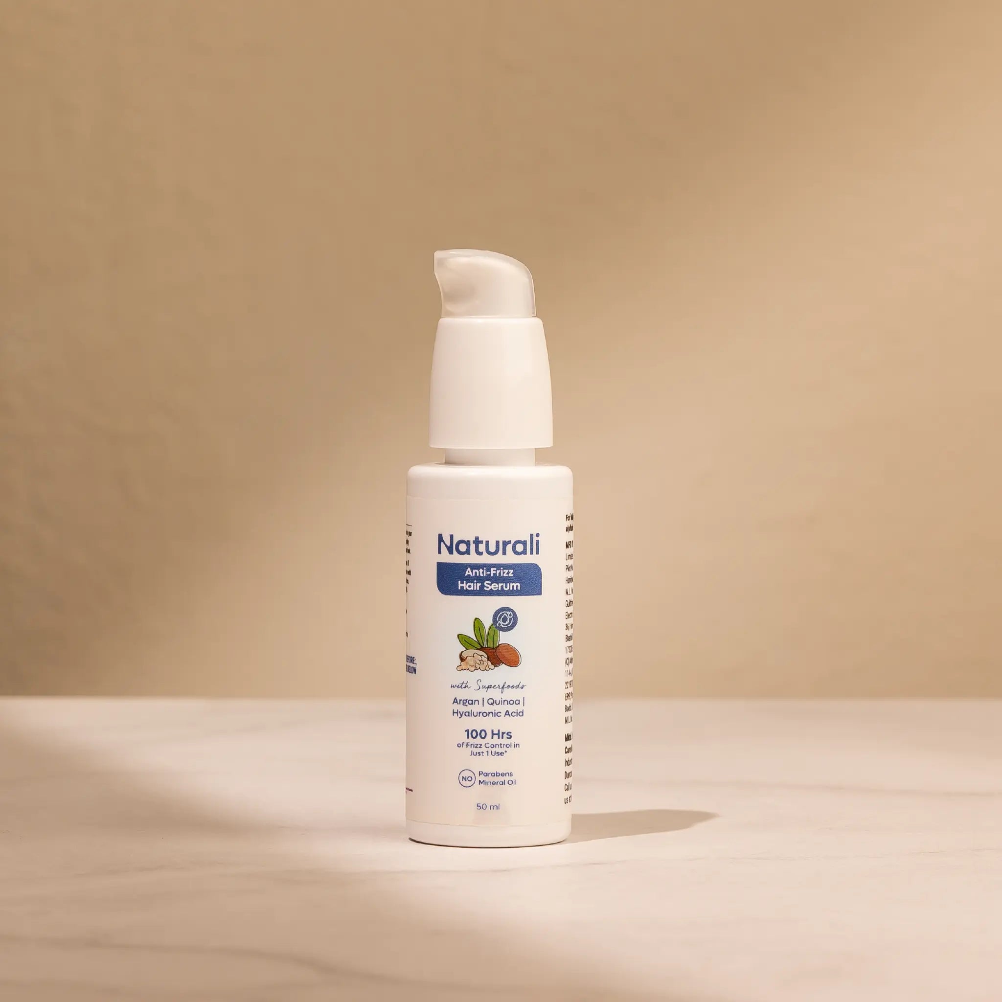 Naturali Anti-Frizz Hair Serum with Argan Oil, Quinoa, and Hyaluronic Acid