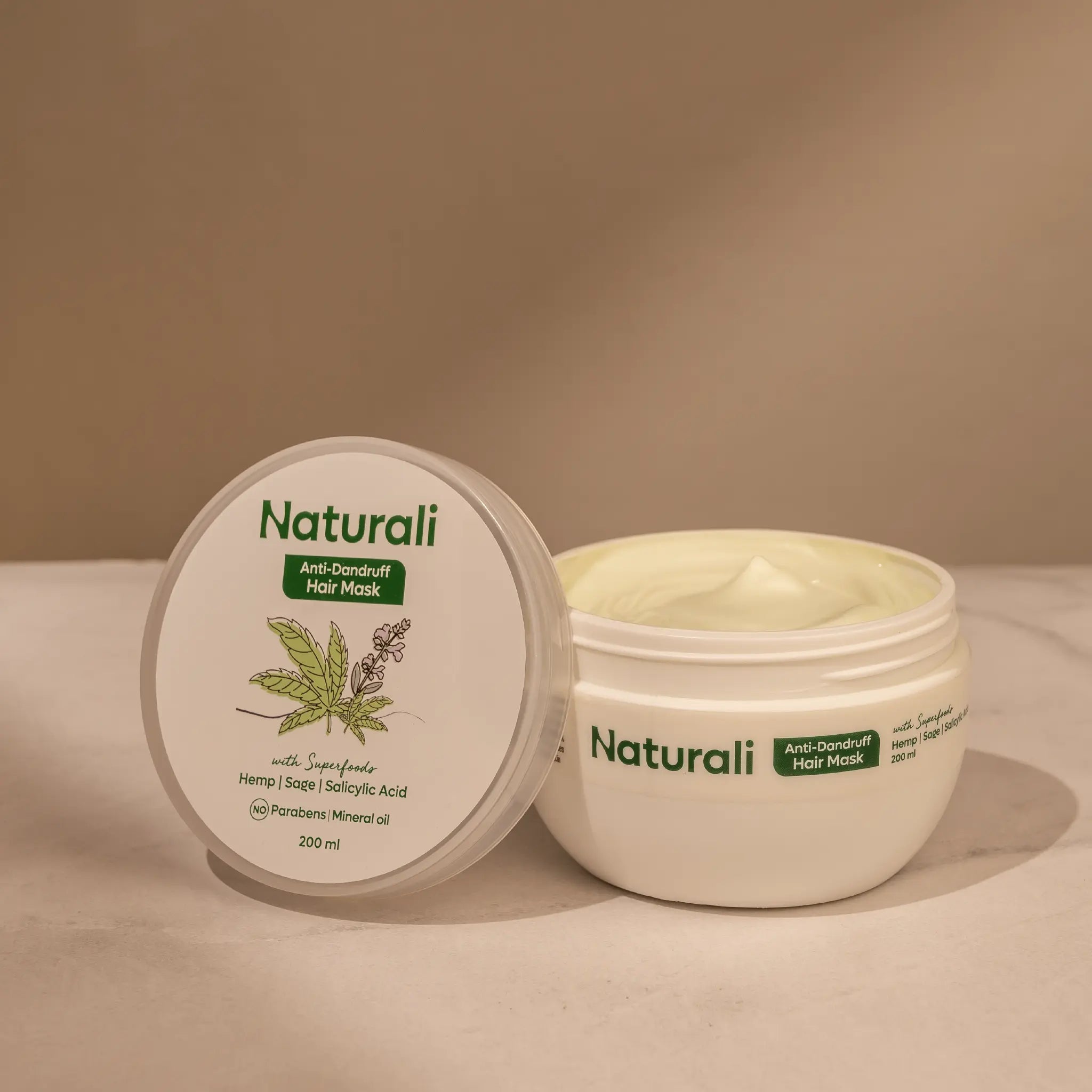 Naturali Anti-Dandruff Hair Mask With Hemp, Sage & Salicylic Acid