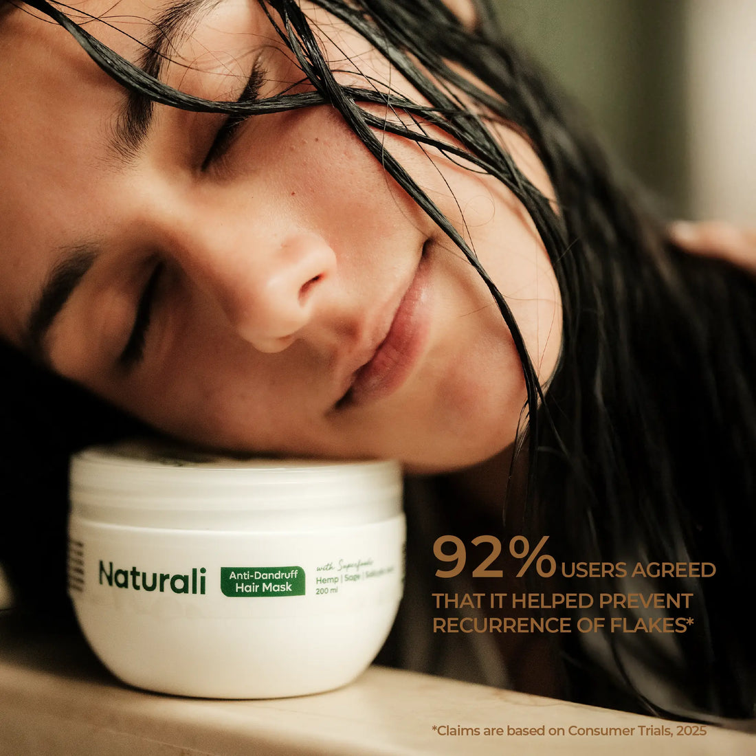 Naturali Anti-Dandruff Hair Mask With Hemp, Sage & Salicylic Acid