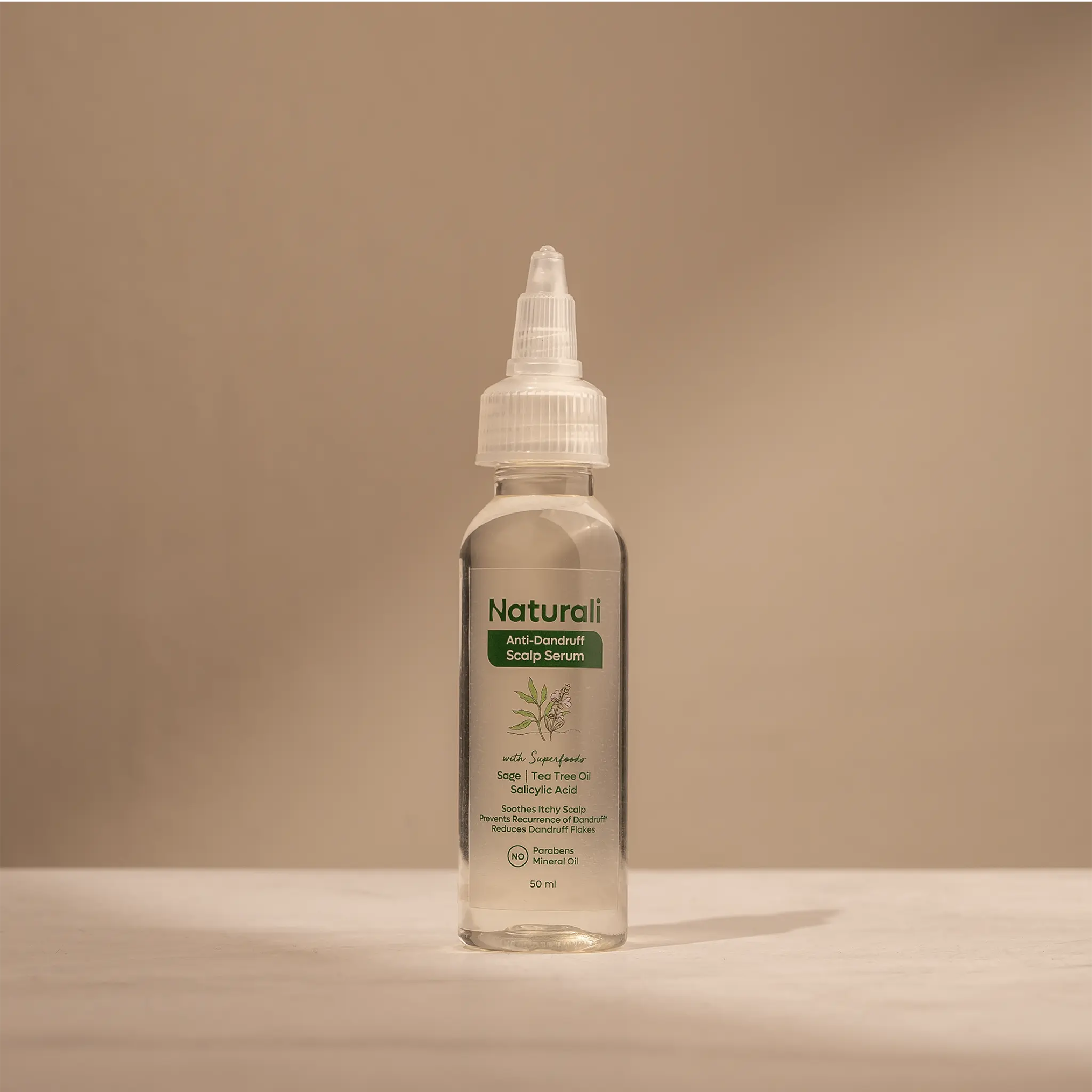 Naturali Anti-Dandruff Scalp Serum With Sage, Tea Tree Oil & Salicylic Acid