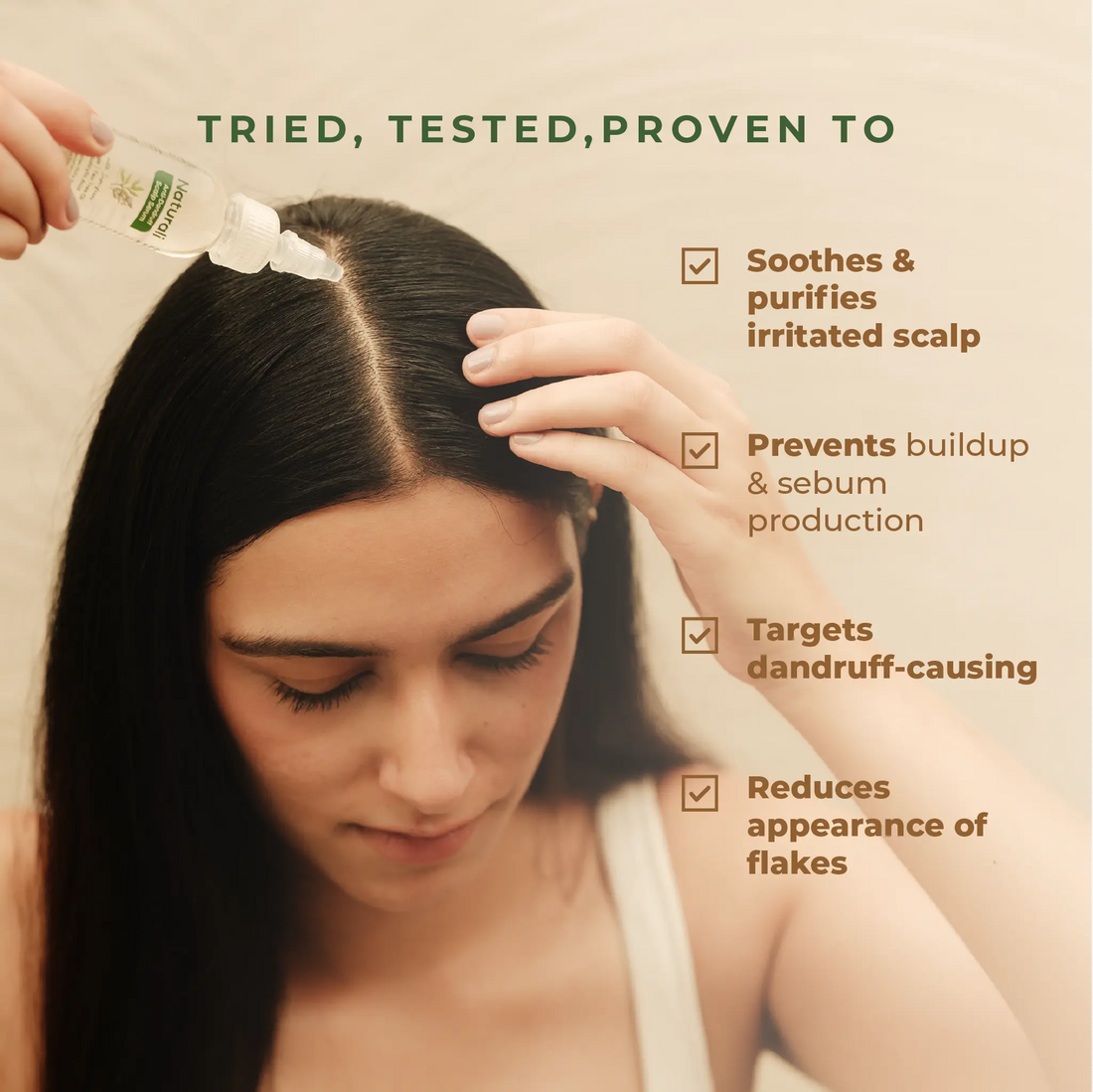 Anti-Dandruff Scalp Serum With Sage, Tea Tree Oil & Salicylic Acid