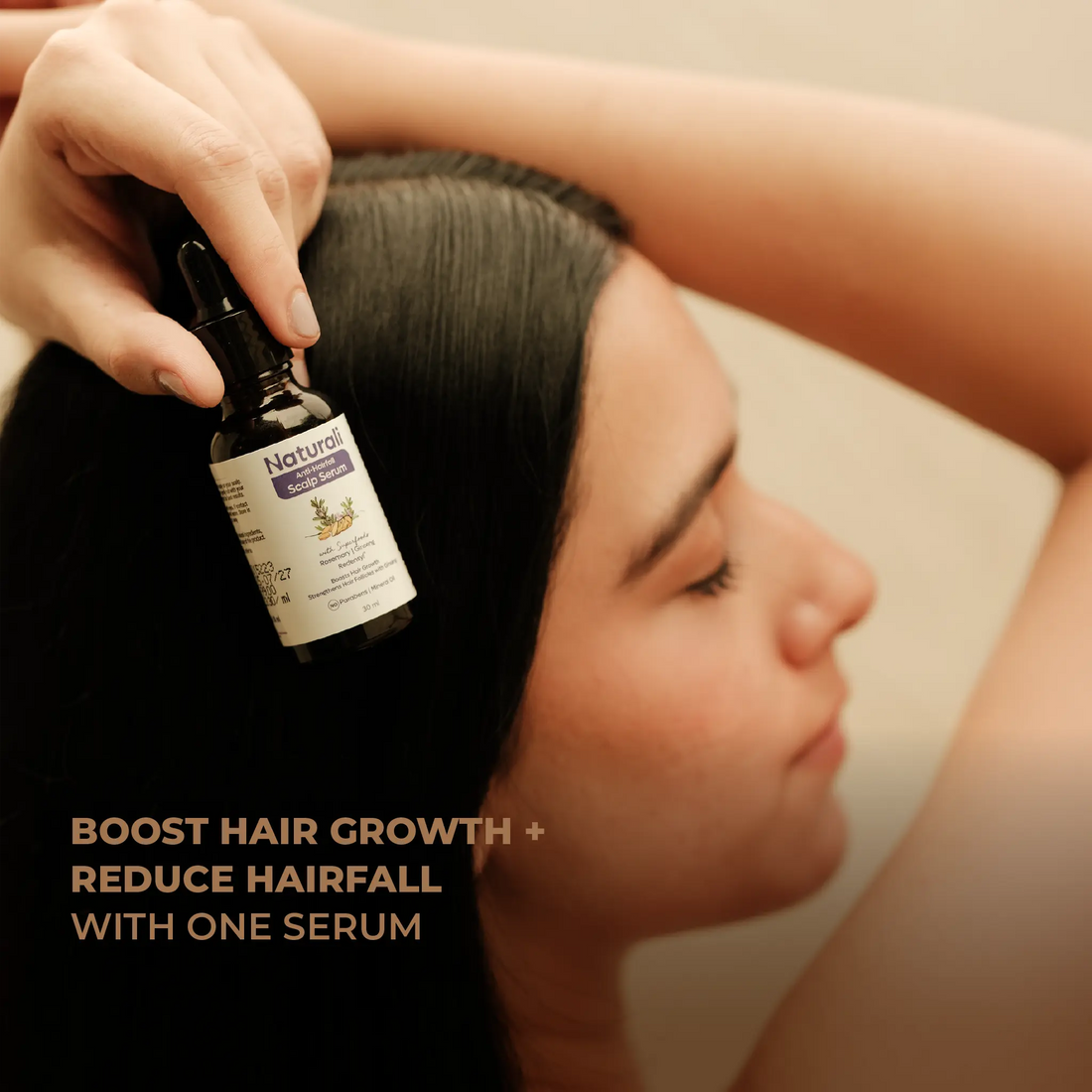 Naturali Anti-Hairfall Scalp Serum With Rosemary,Korean Ginseng & Redensyl