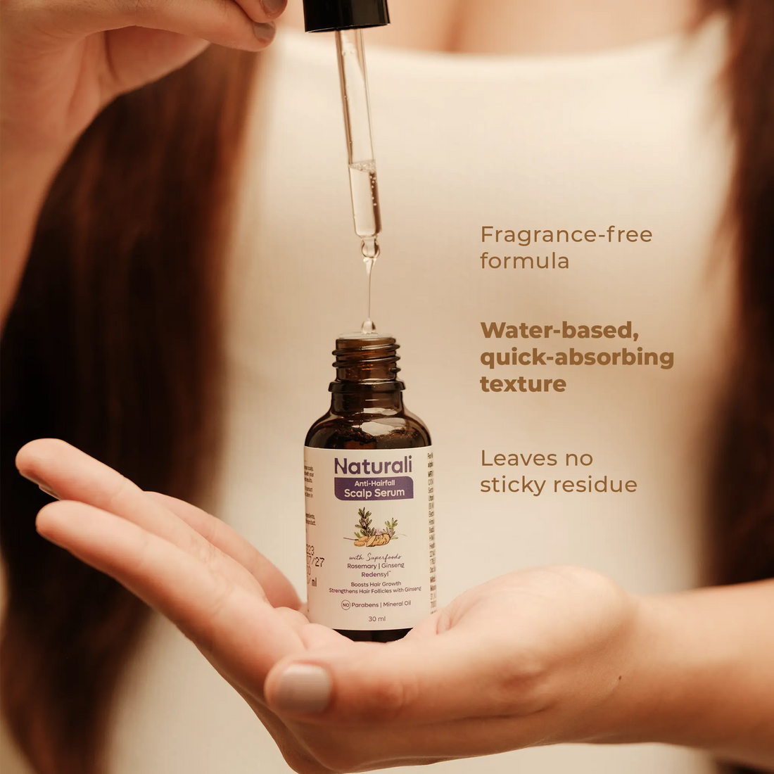 Anti-Hairfall Scalp Serum With Rosemary,Korean Ginseng & Redensyl