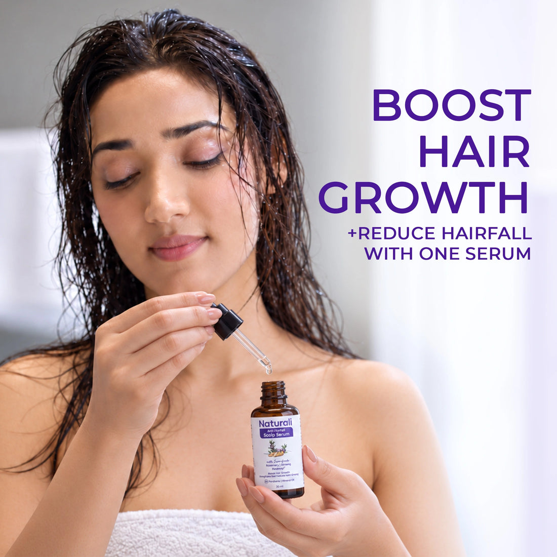 Anti-Hairfall Scalp Serum With Rosemary,Korean Ginseng & Redensyl
