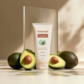 Naturali Damage Repair Conditioner for Split Ends & Breakage with Avocado & Moringa Oil