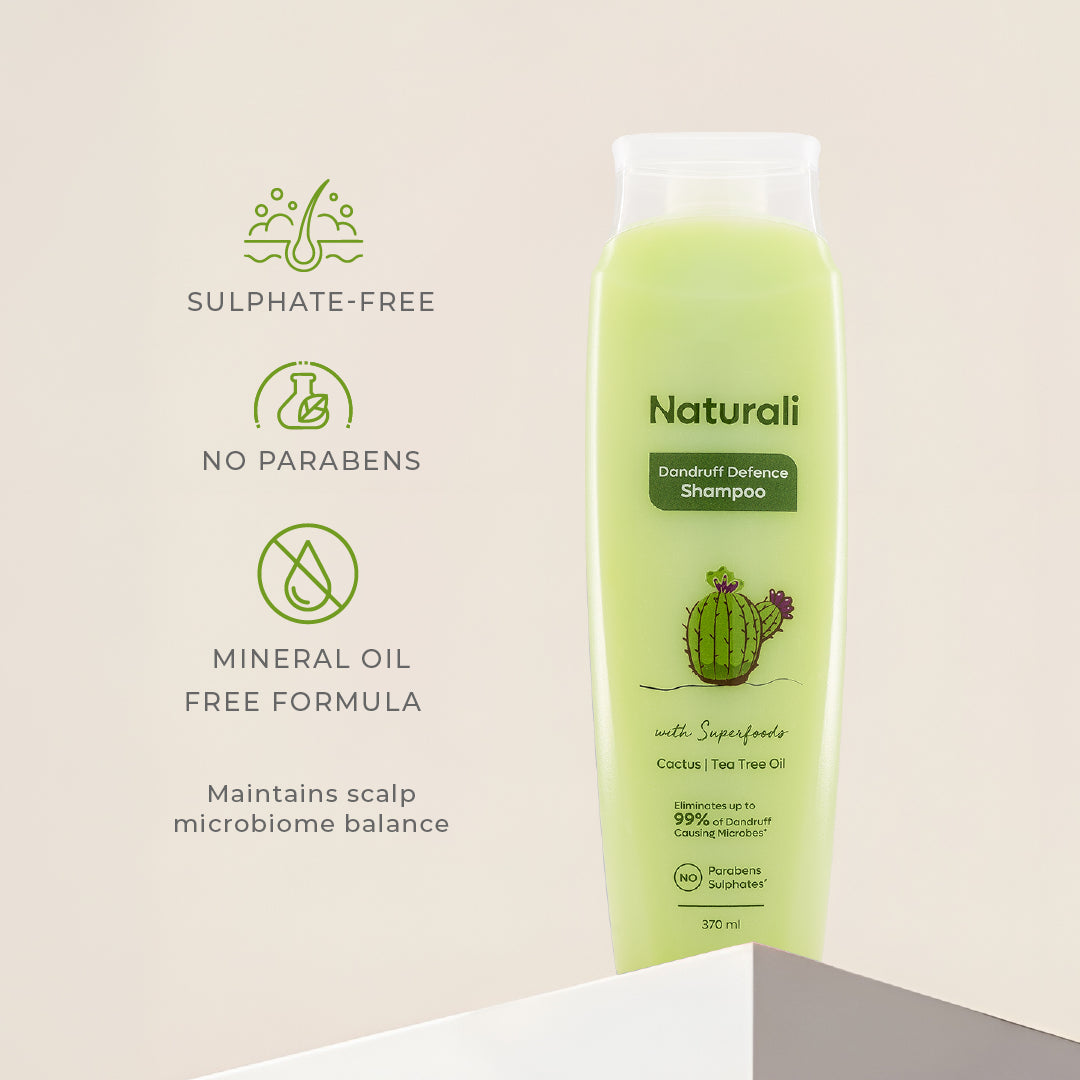 Naturali Dandruff Defence Shampoo with Cactus and Tea Tree Oil
