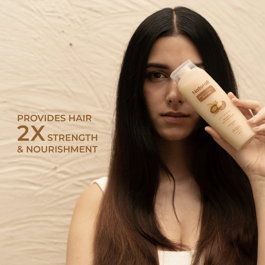 Naturali Daily Strength & Nourish Shampoo with Rice Water For Frizz Control & Shine